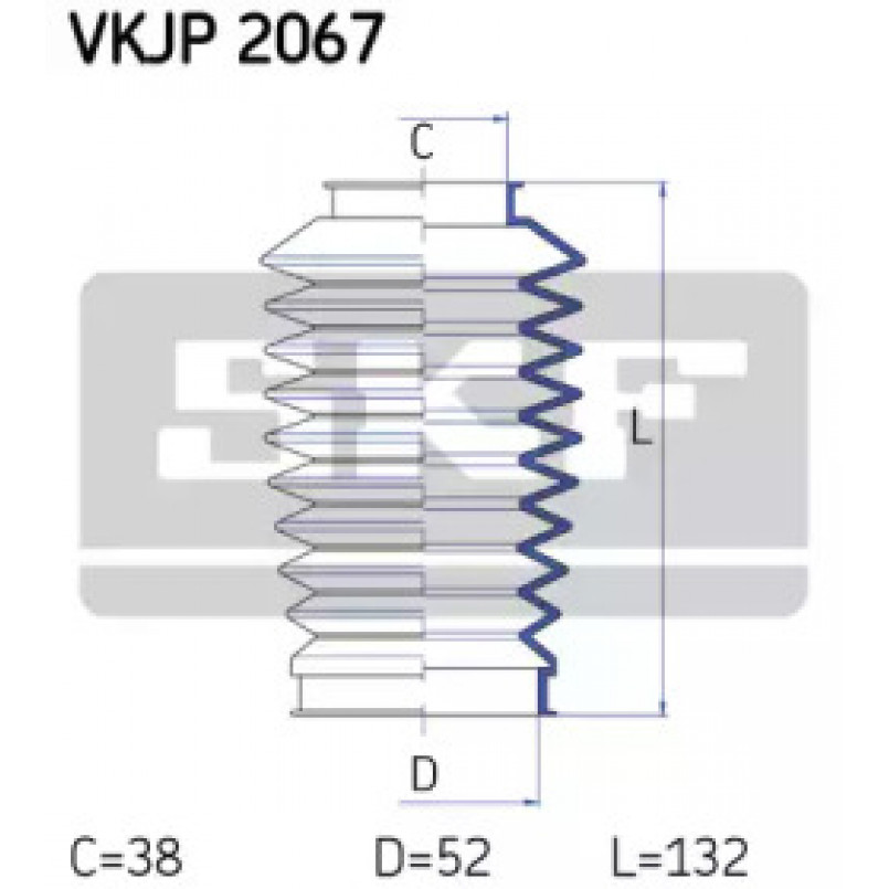 VKJP 2067 SKF - Пильовик привідного валу